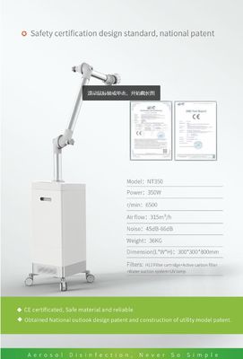 da unidade dental da sução do aerossol de 220V 55dB sução independente da água