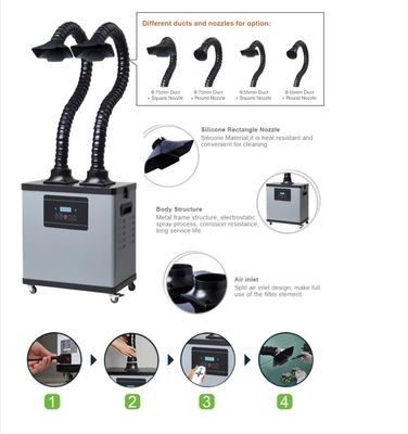 extrator móvel das emanações de solda 110V