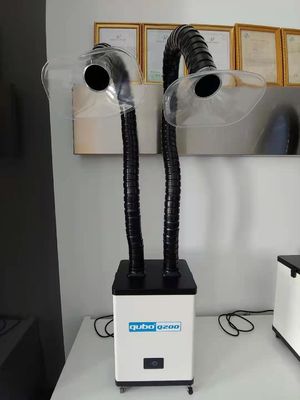 purificador do ar do salão de beleza do braço ROHS do extrator dois das emanações do salão de beleza do prego 150w
