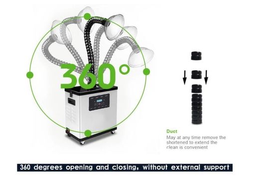 Extrator 330 W de Chip Control Hair Salon Fume do microcomputador