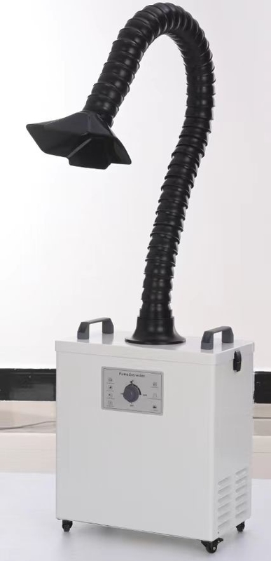 Extractor de fumaça de solda para marcação a laser de CO2 com controlo remoto e ecrã