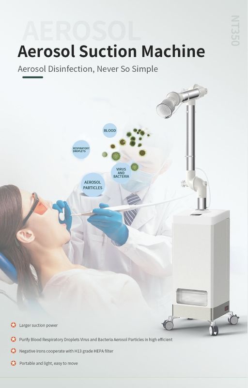 Unidade dental durável da sução do aerossol 36kg filtros de 3 camadas